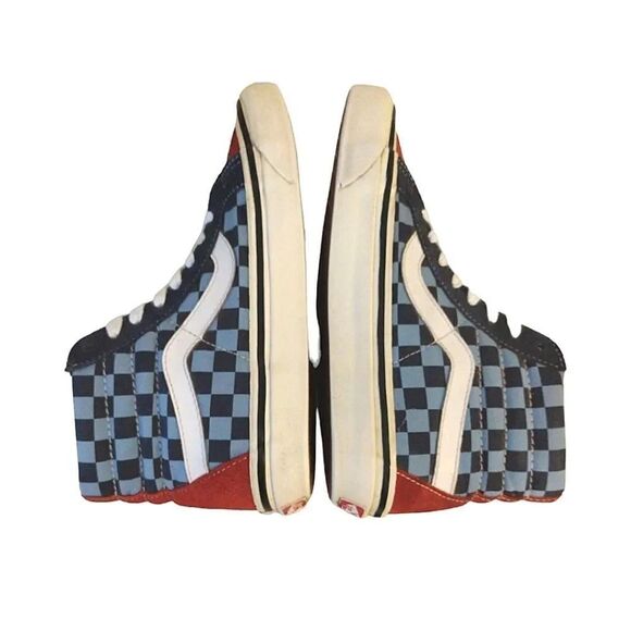 Vans Blue Red Sk8 Hi #38 Reissue 50th Anniversary Skate Sneakers W7.5 M6 - Picture 13 of 16